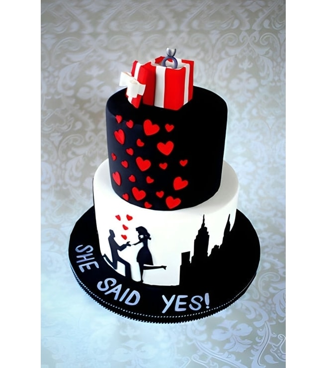 She Said Yes! Cake