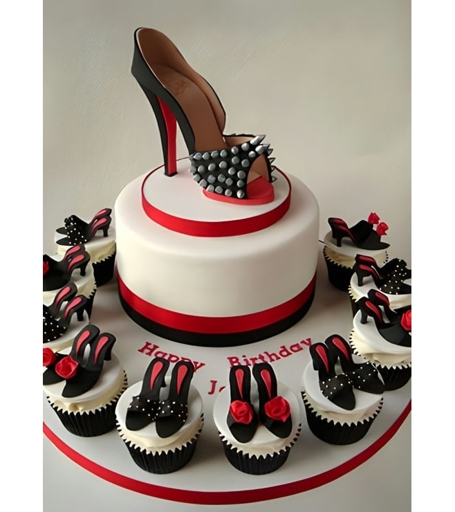 Studded Heel Bridal Shower Cake, Bridal Shower Cakes