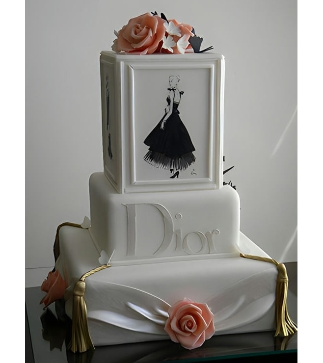 Dior Picture Box Bridal Shower Cake