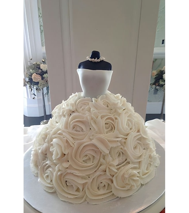Flower Gown Bridal Shower Cake, Bridal Shower Cakes