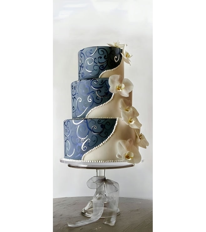 Aristically Modern Bridal Shower Cake