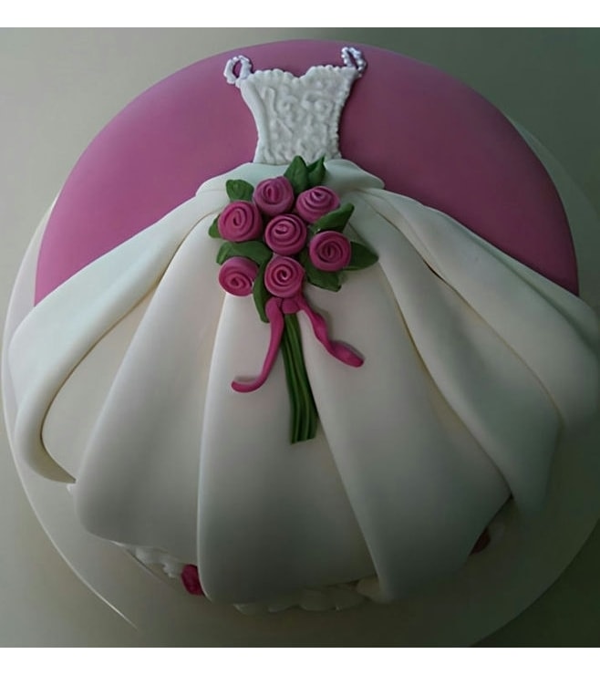 Dressed to Impress Bridal Shower Cake