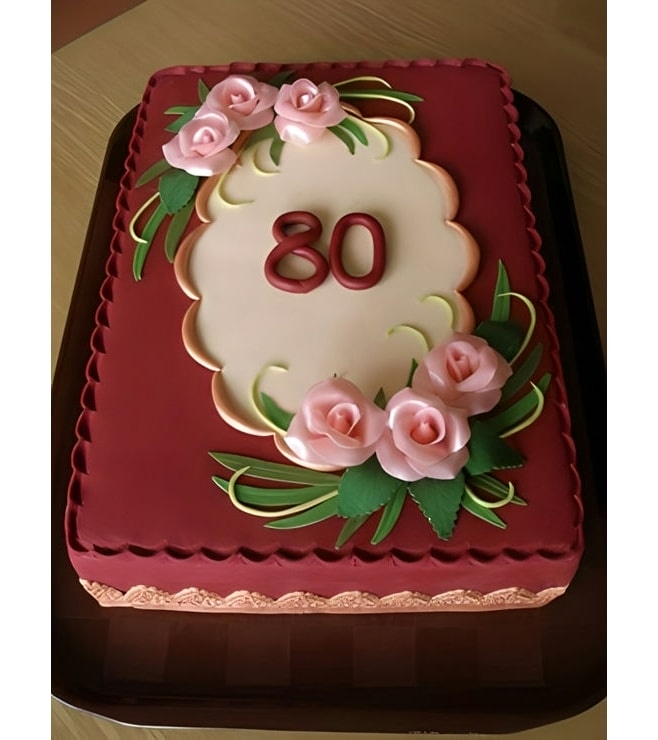 Vintage Floral Birthday Cake