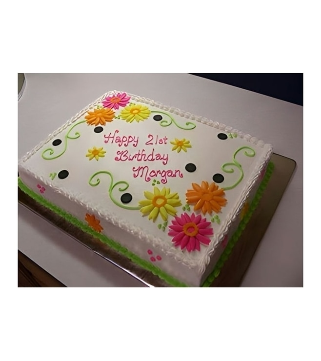 Sweet Daisies Birthday Cake