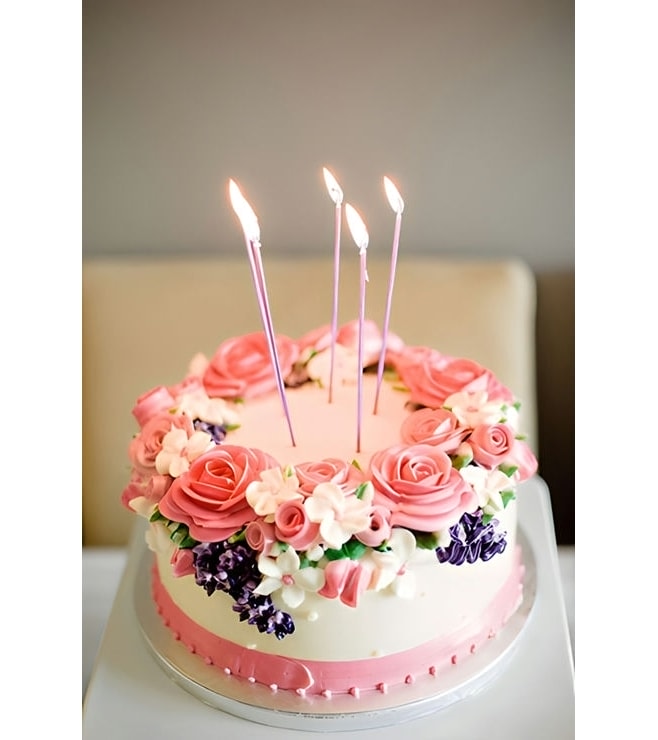 Wild Buttercream Flowers Cake, Rose Cakes