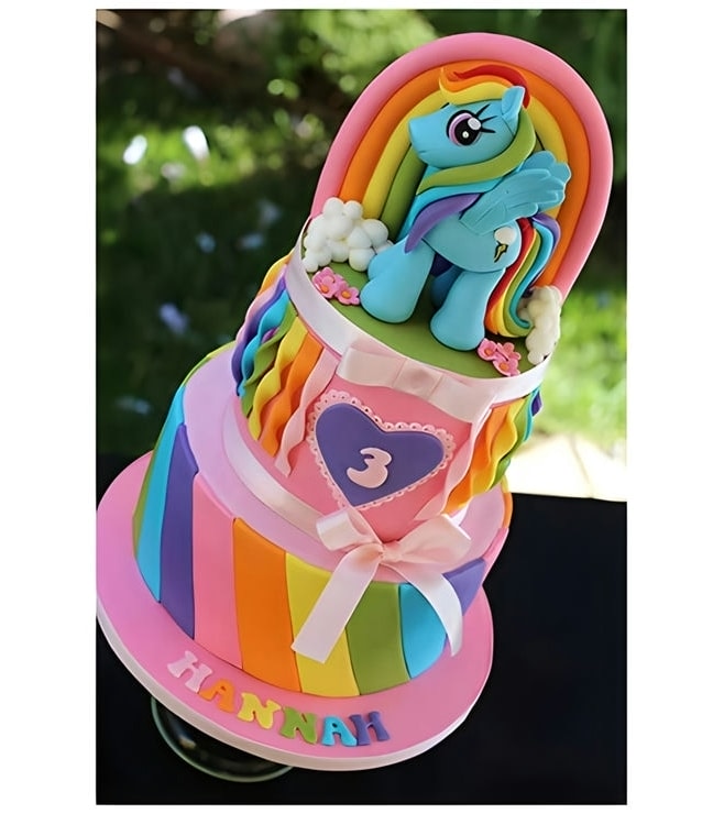 Rainbow Dash Colors of the Rainbow Cake, Little Pony Cakes