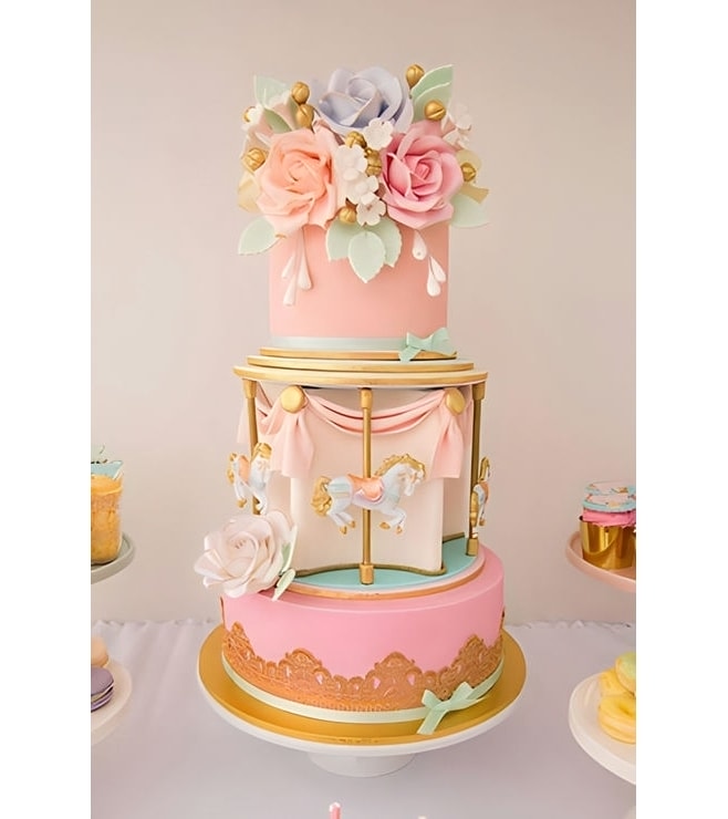 Pastel Pony Go Round Cake