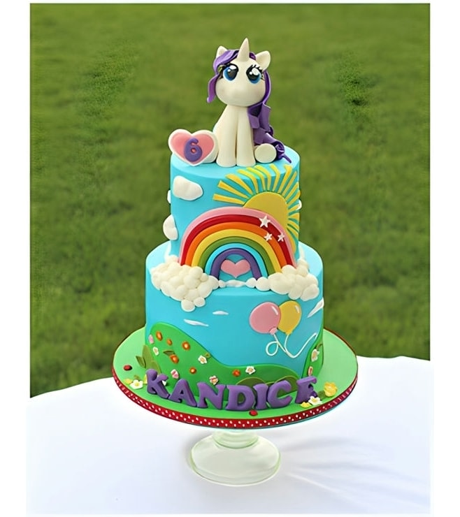 MLP Rarity Sunshine Cake, Little Pony Cakes