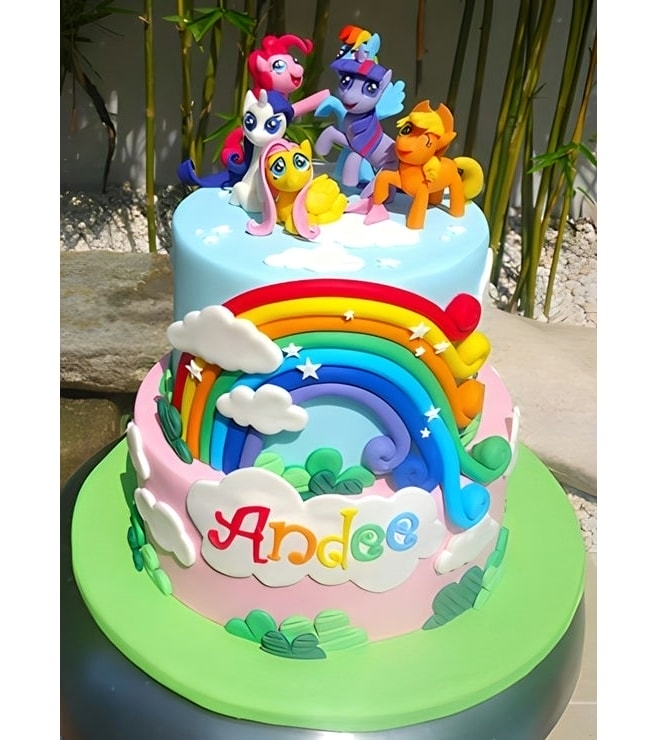 My Little Pony Rainbow Party Cake