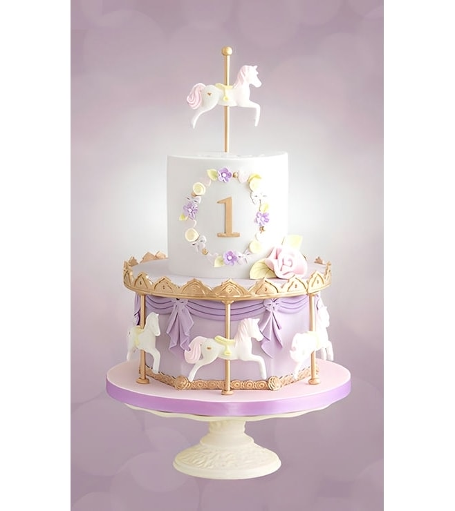 Pastel Merry Go Round Cake, Little Pony Cakes