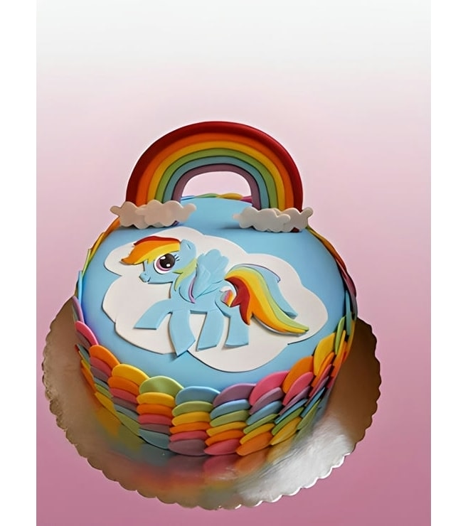 Rainbow Dash Rainbow Dancer Cake, Little Pony Cakes