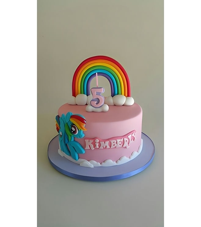 Rainbow Dash Pretty in Pink Cake, Little Pony Cakes