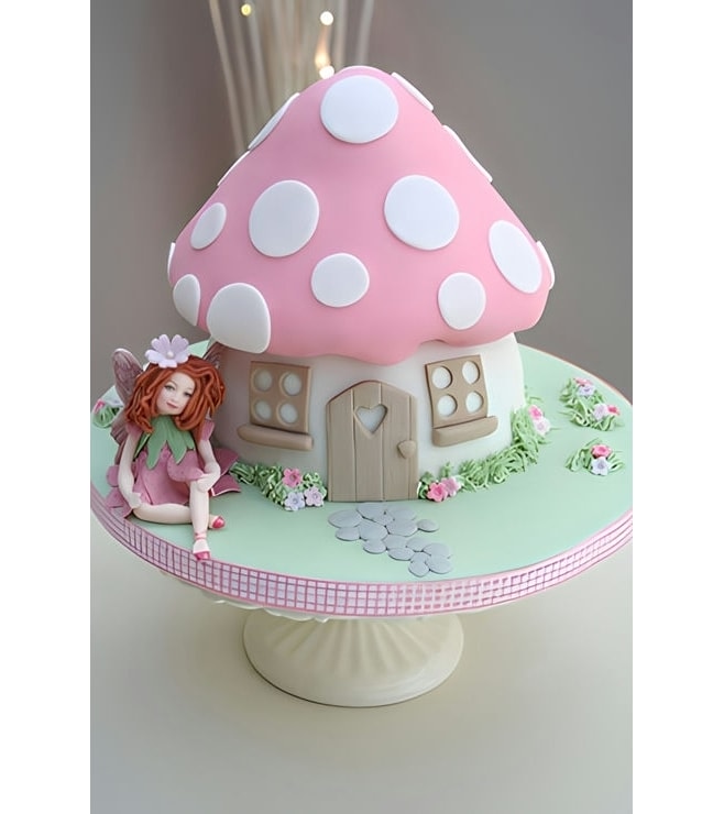 Fairy Mushroom Hut Cake, Fairy Cakes
