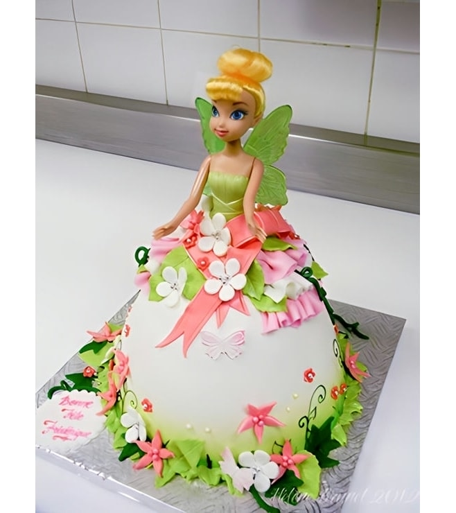 Tinkerbell Floral Dress Cake, Women