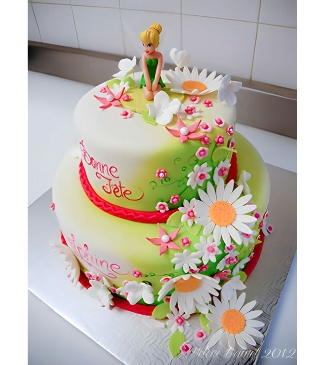 Tinkerbell Daisy Drape Cake, Fairy Cakes