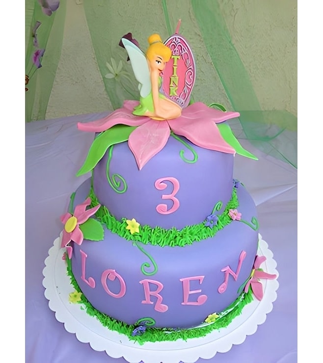 Tinkerbell Tiered Cake, Fairy Cakes