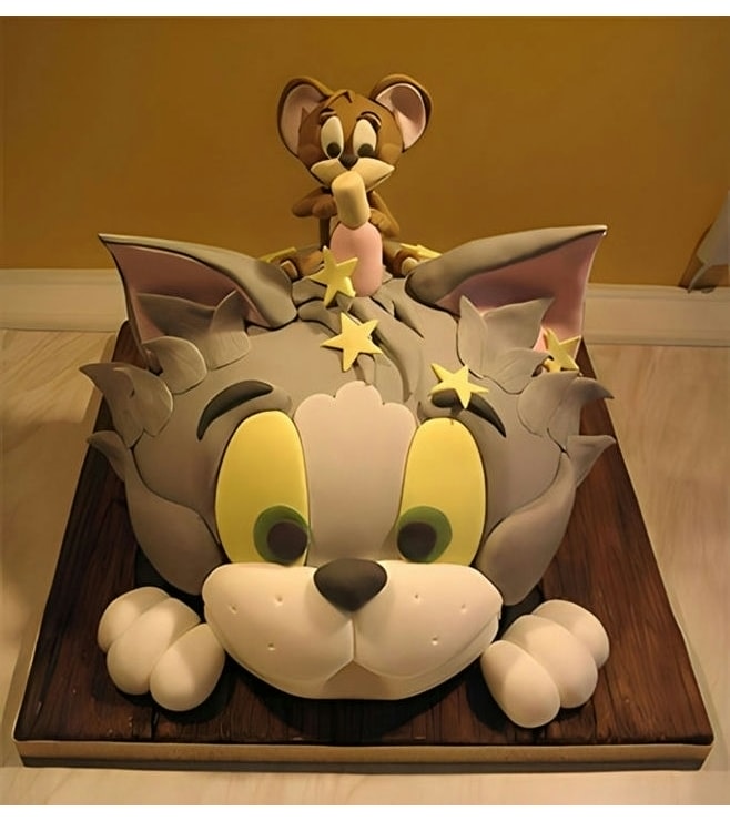 Tom and Jerry Seeing Stars Cake, Cat Cakes
