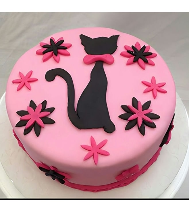 Long Black Cat Cake, Cat Cakes