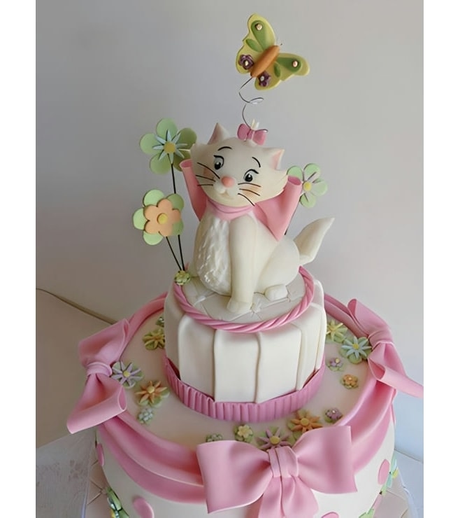 Atristrocats Floral Cake, Cat Cakes