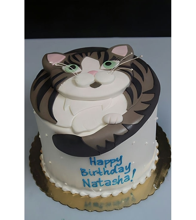 Tail Wrap Cat Cake, Cat Cakes