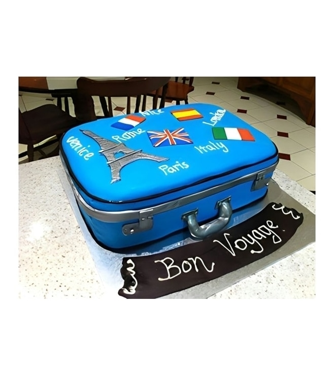 World Travel Farewell Cake