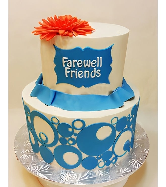Tiered Abstract Farewell Cake, Farewell Cakes