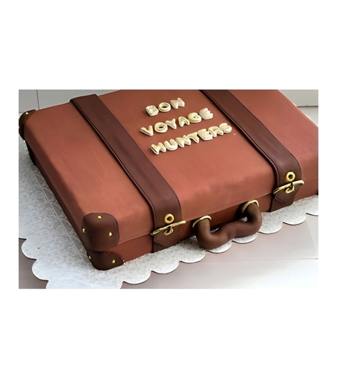 Suitcase Ready Farewell Cake