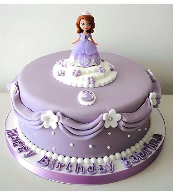 Pretty as a Princess Sophia Birthday Cake, Girl