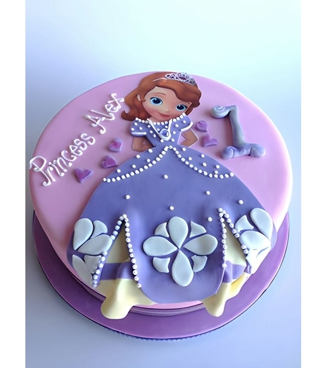 Sophia the First Ballgown Birthday Cake