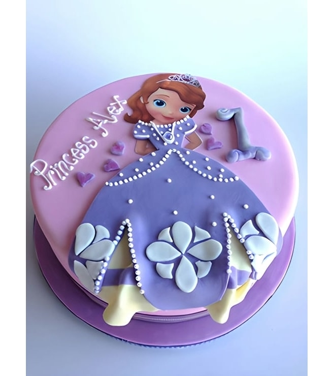 Sophia the First Ballgown Birthday Cake, Princess Sophia Cakes