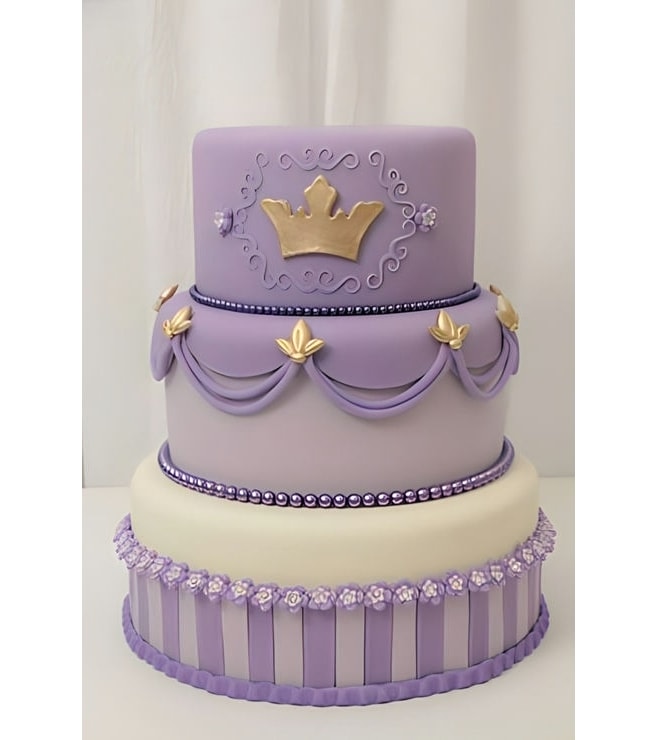 Lavender Princess Tiered Cake