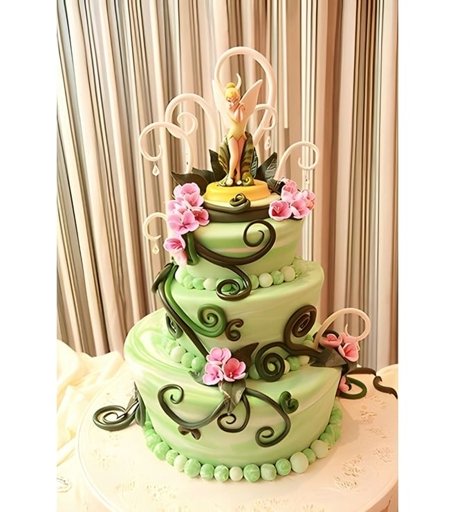 Tinkerbell Garden Tiered Cake, Tinkerbell Cakes