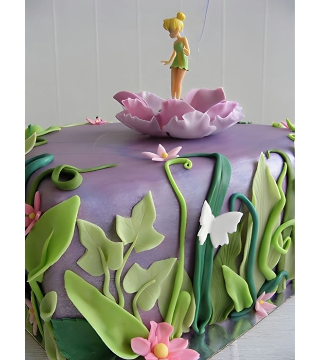 Tinkerbell Lavender Lake Birthday Cake, Tinkerbell Cakes