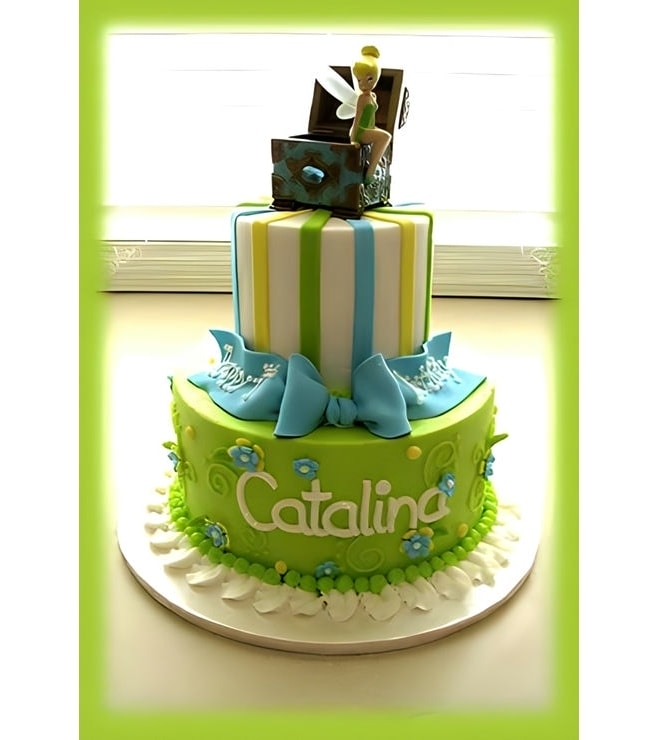 Lime Tinkerbell Stack Cake, Tinkerbell Cakes
