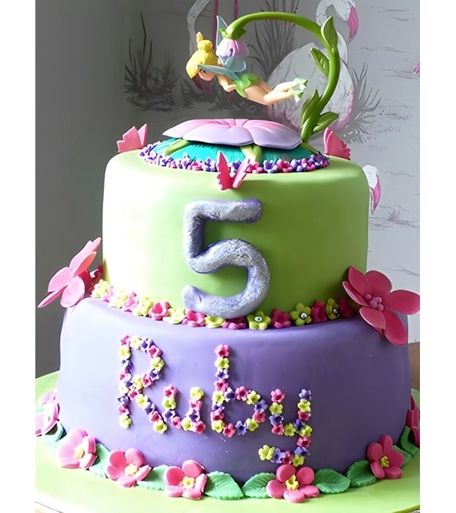 Tinkerbell Wing Flutter Birthday Cake