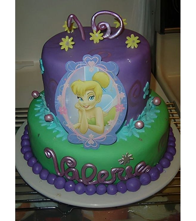 Tinkerbell Cute and Bubbly Birthday Cake