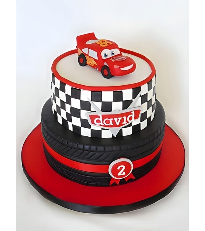 Lightning McQueen Raceway Cake, Mcqueen Cakes