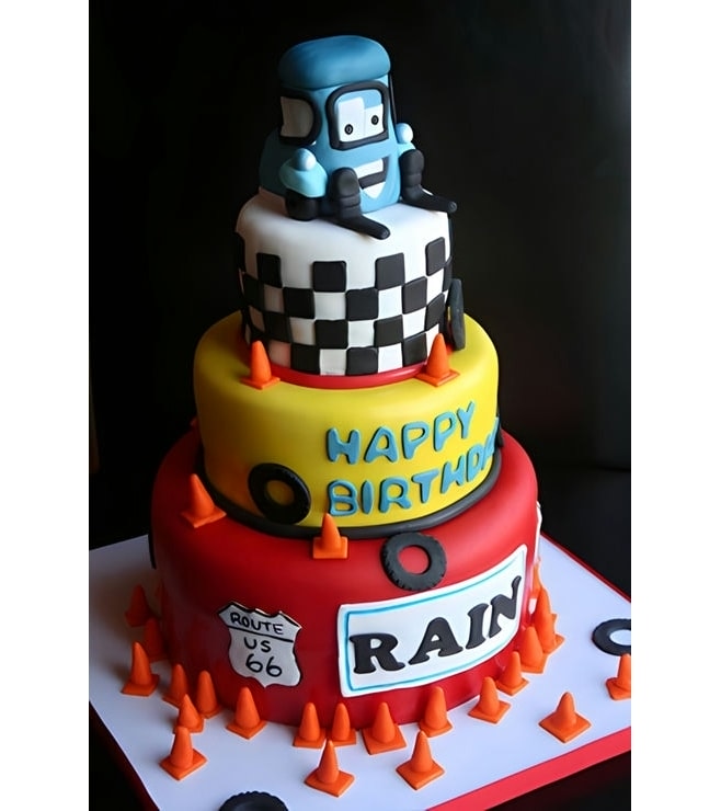 Disney Cars Racing Tiered Cake