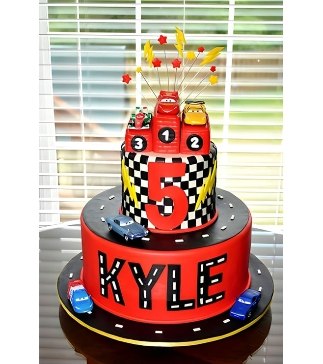 Lightning McQueen Grand Champion Cake