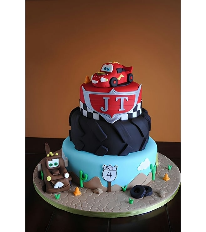 Disney Cars Tire Stack Cake, Mcqueen Cakes