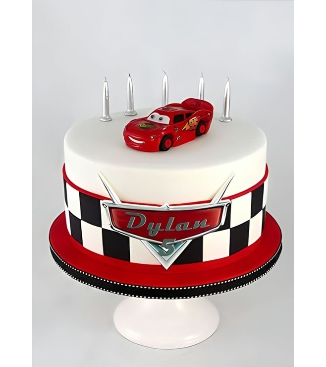 Lightning McQueen Clean and Simple Cake