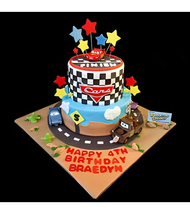 Disney Cars Star Explosion Cake, Mcqueen Cakes