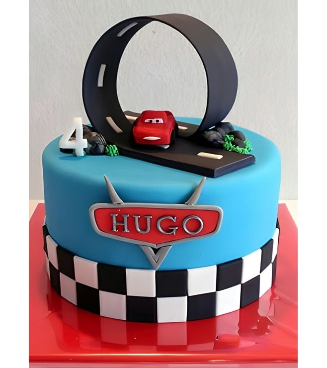 Disney Cars Loop Track Cake