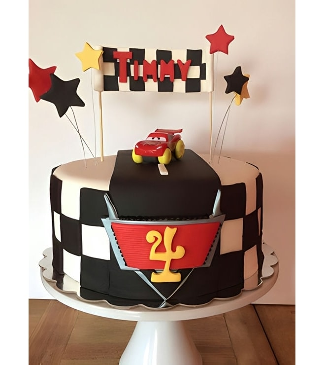 Lightning McQueen Winner's Circle Cake, Mcqueen Cakes