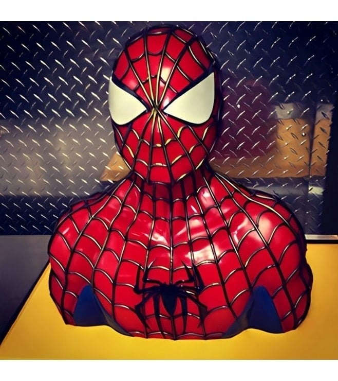 Spiderman Bust Cake, Superhero Cakes