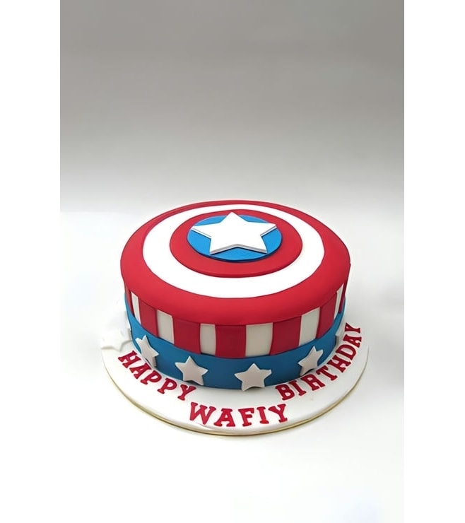 Captain America Shield Cake