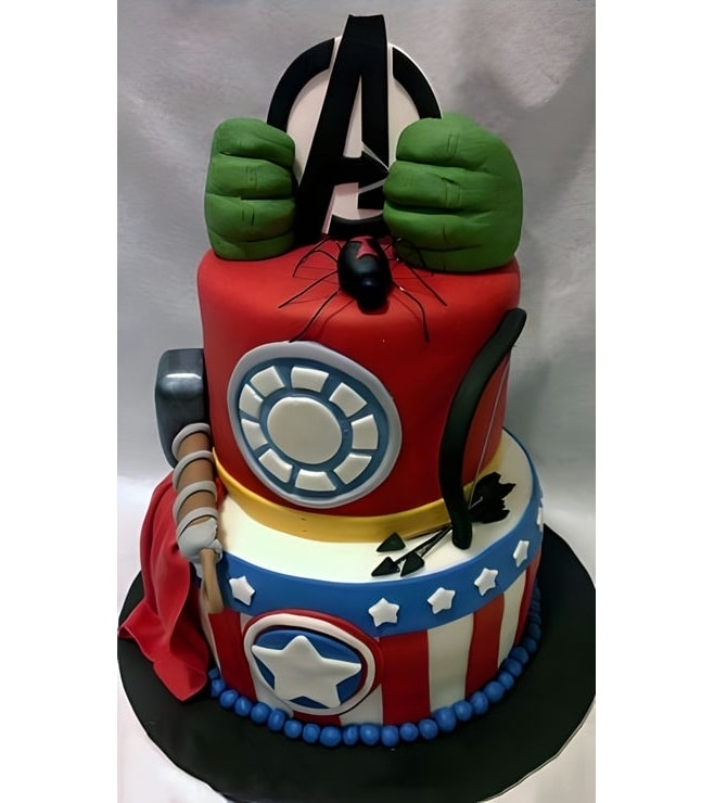 Avengers Stack 3D Cake, Superhero Cakes