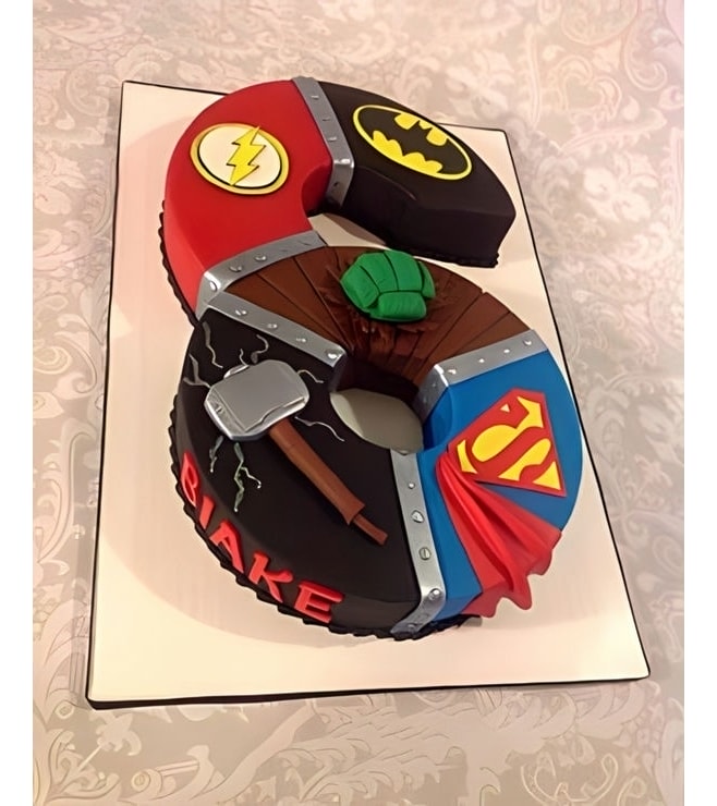 Avengers Age Collage Cake