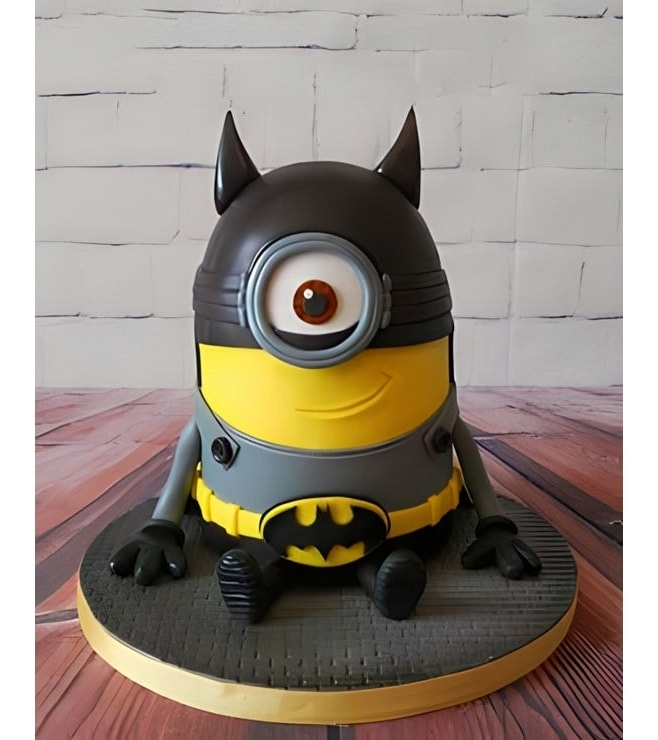 Batman Despicable Me Mashup Cake, Superhero Cakes
