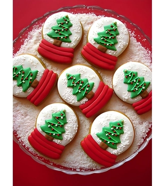 Snow Globe Christmas Tree Cookies